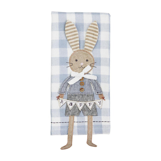 Boy bunny dangle leg towel