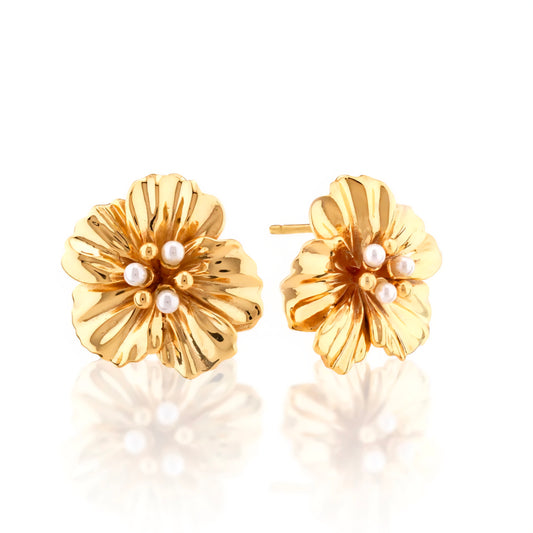 Meadow Nasturtium Stud Earrings
