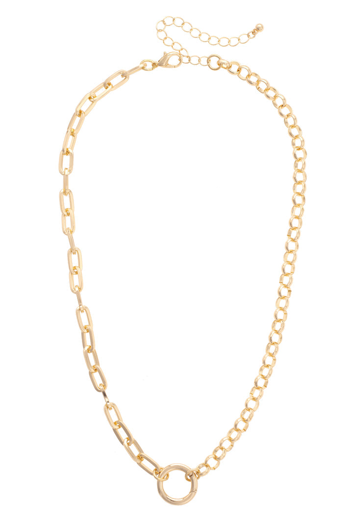 Essex Half and Half Linked Necklace