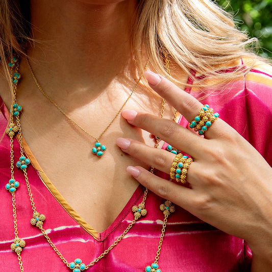 Berry Gem Ring - Turquoise