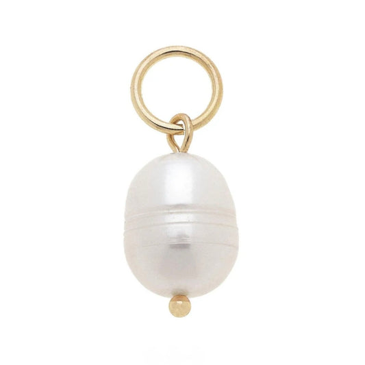 Baroque Pearl Charm in Ivory