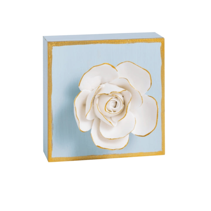 Blue Flower Plaque