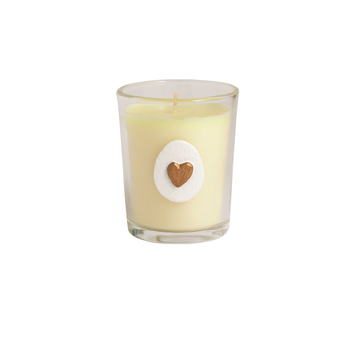 Intaglio Heart Votive Candle