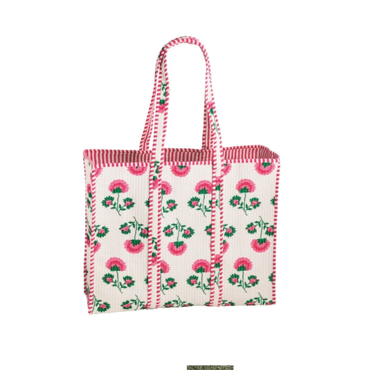 Peony Block Print Tote