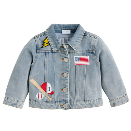 Boy's Denim Patch Jacket