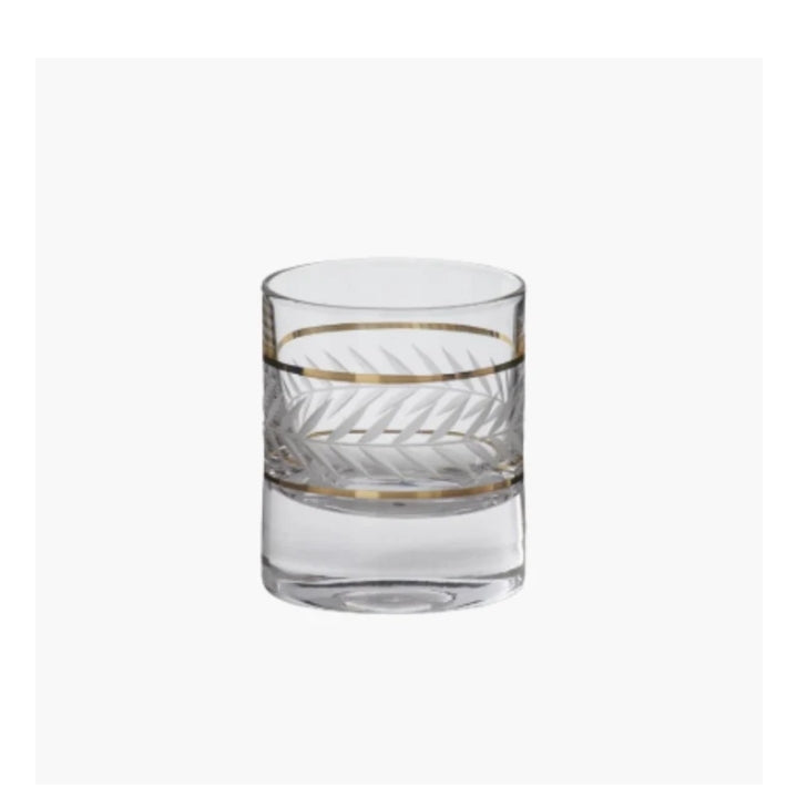 Wheat Etched Ball Drinking Glasses