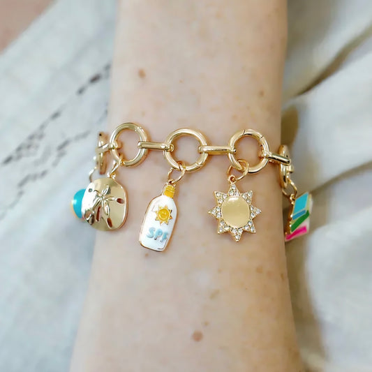 Sunblock Enamel Charm