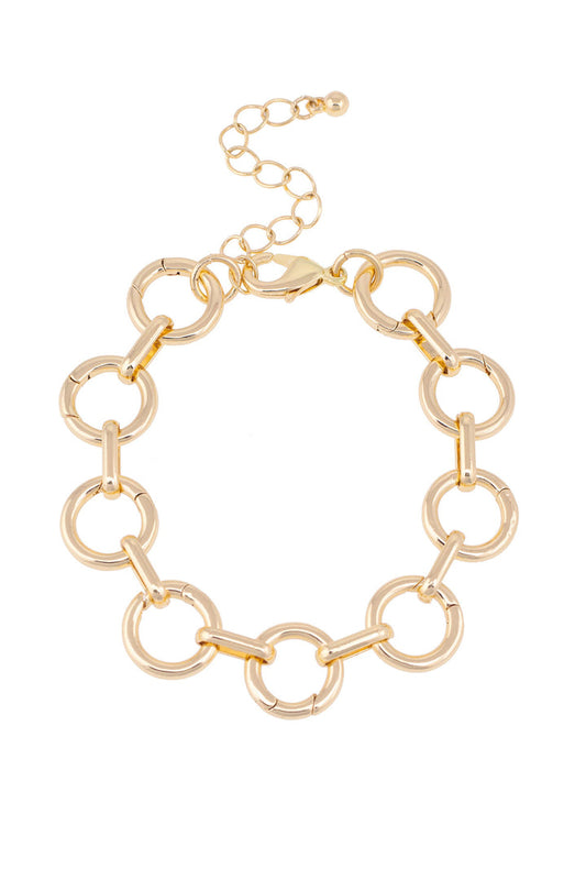 Juliette Charm Collector Bracelet Base Shiny Gold