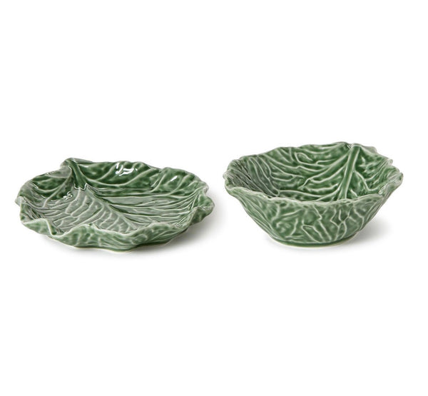 Cruciferous Leaf Textured Plate or Bowl. Sold Separately.
