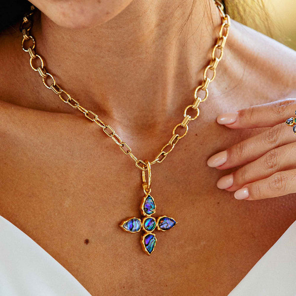 Aurora Double Sided Pendant -