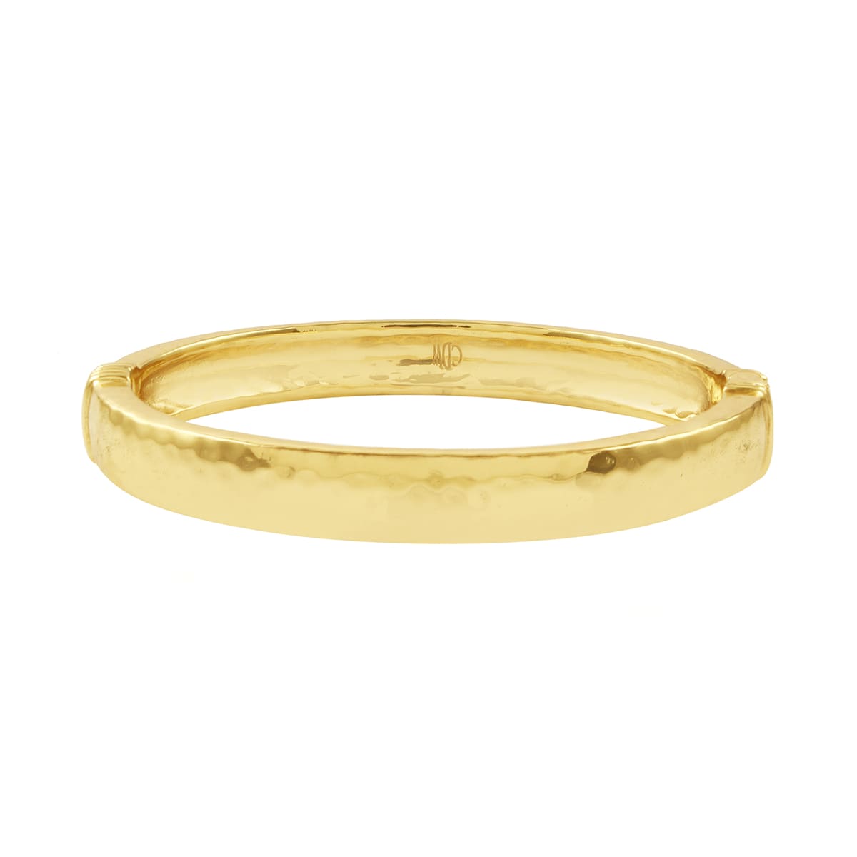 Cleopatra Oval Hinged Bangle, S/M - Gold