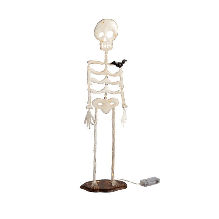 Small Light up Skelton Sitter