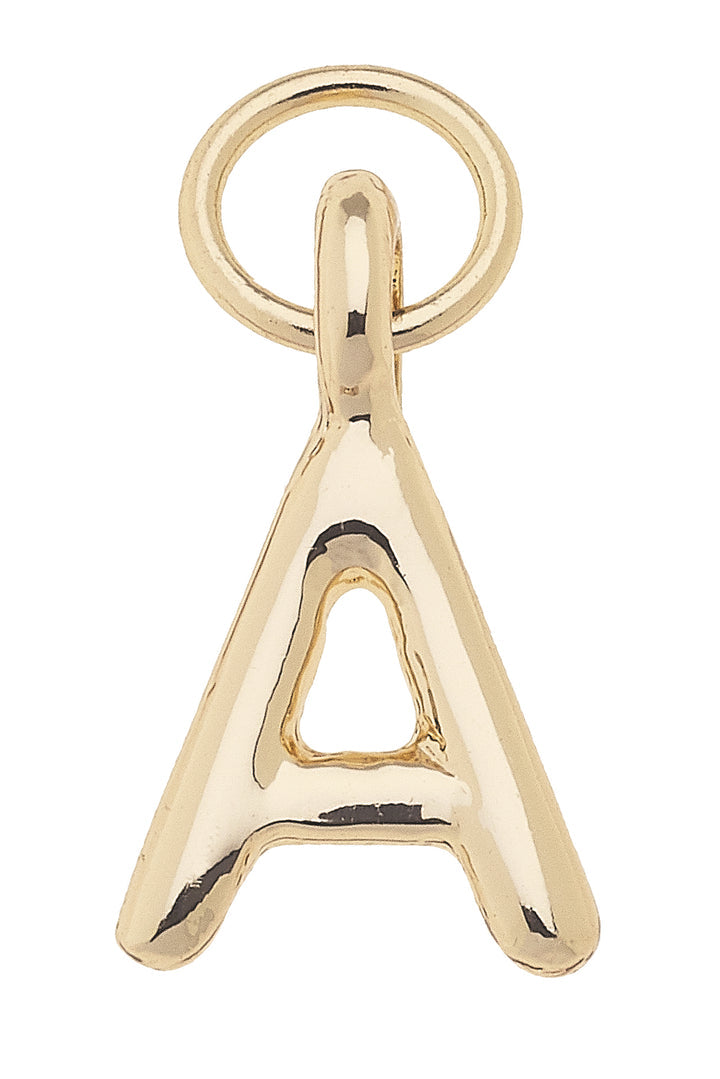 Mini Initial Charms in Shiny Gold