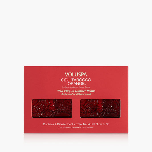 Goji Tarocco Orange Wall Plugin Twin Pack
