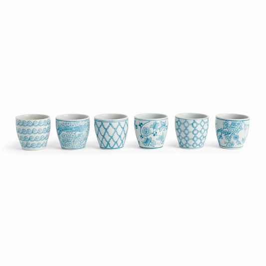 Monarch Mini Flower Pots in Light Blue