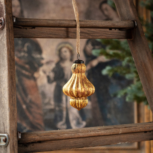 Matte Gold Turban Ornament Large