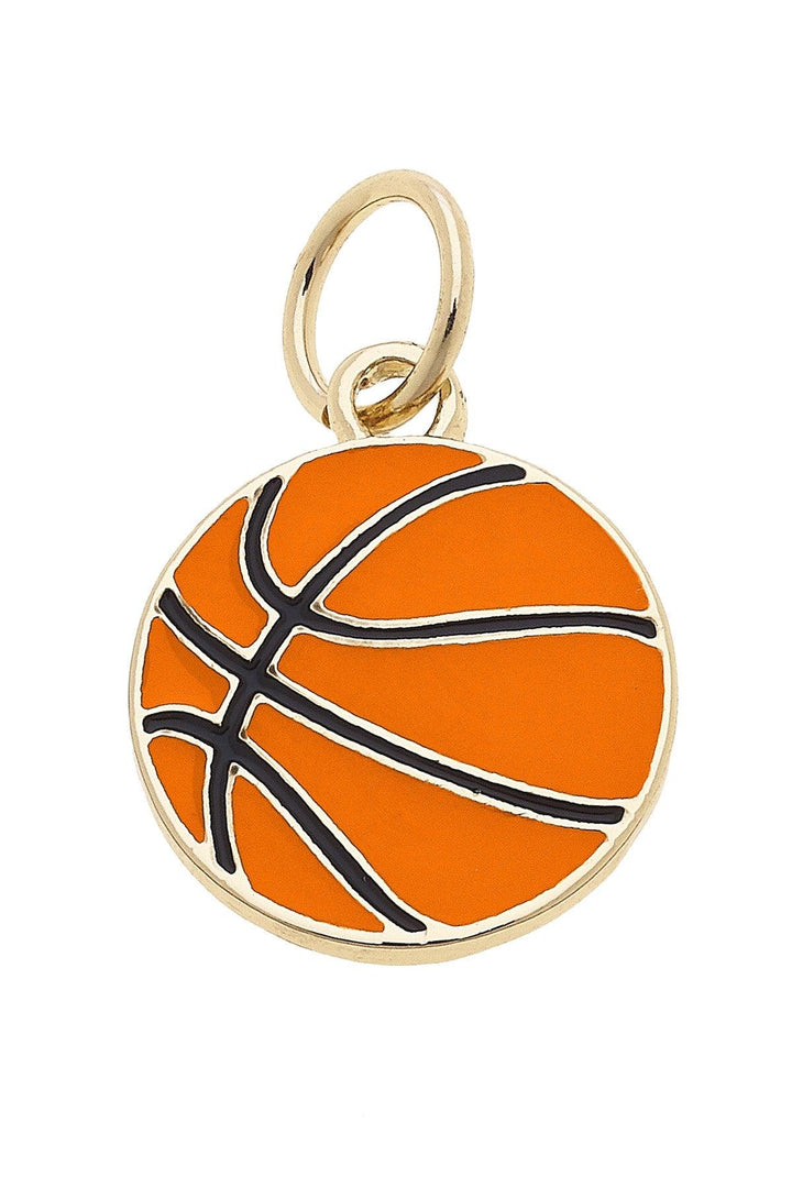 Basketball Enamel Charm
