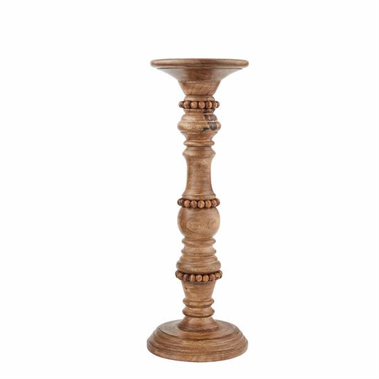 Wood Bead Candlesticks