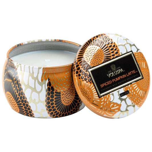 Spiced Pumpkin Latte Tin Candle