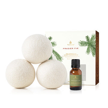 Frasier Fir Dryer Balls & Laundry Fragrance Oil Set