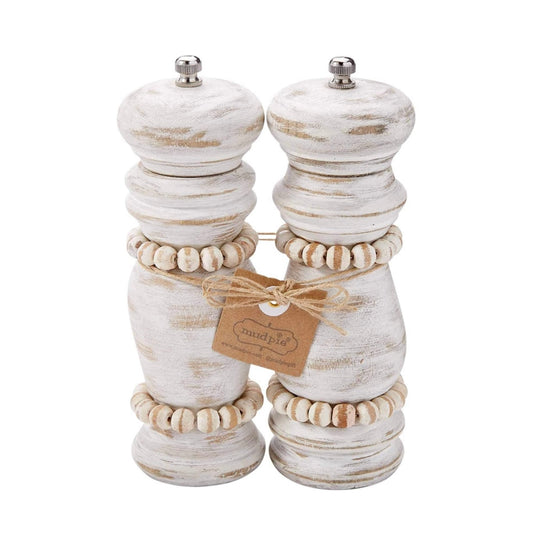 White Beaded Grinder Set