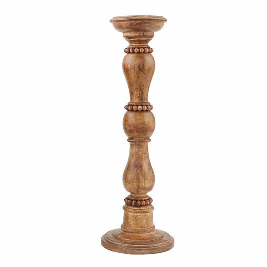 Wood Bead Candlesticks