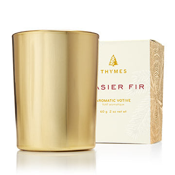 Frasier Fir Gold Gilded Votive