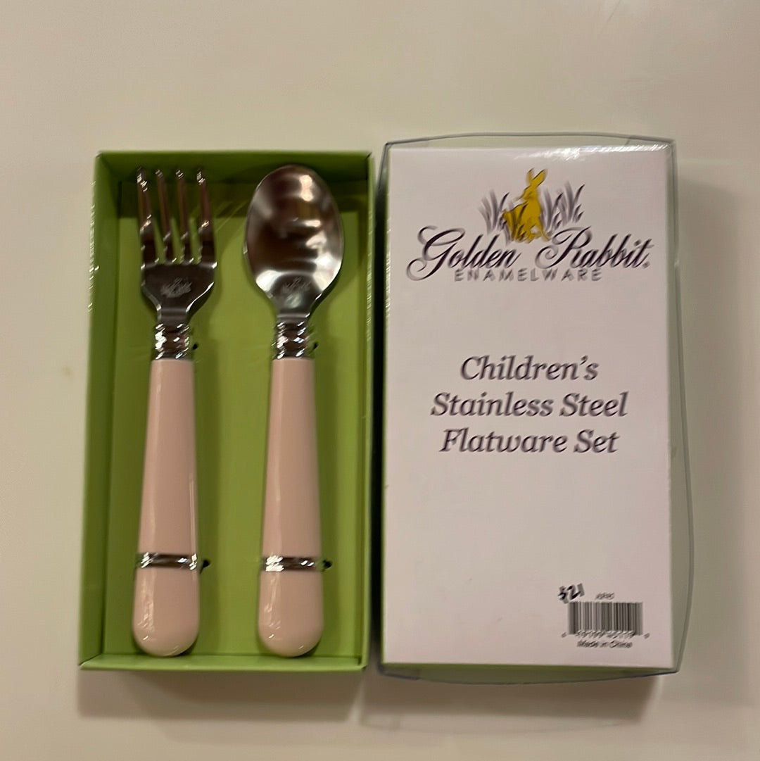 Pink Baby Flatware Set