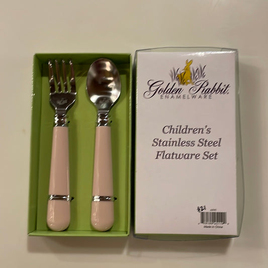 Pink Baby Flatware Set