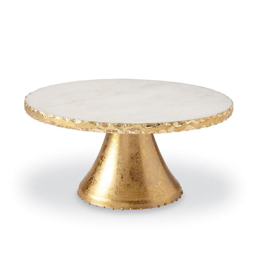 Marble and Gold Cake Stand