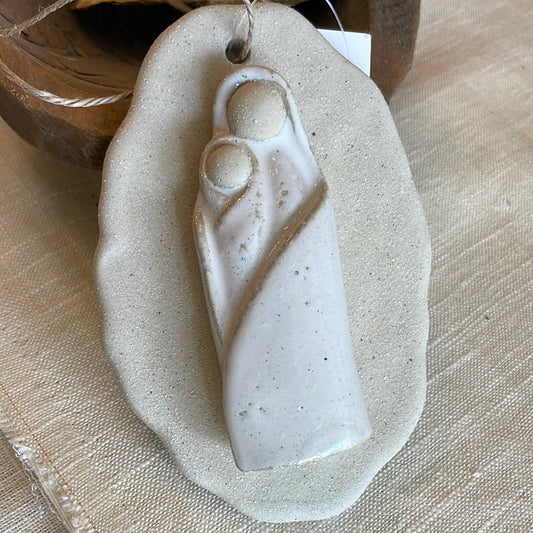 Ceramic Mary Nativity Ornament