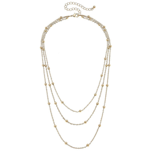 Laken Layered Saturn Chain Necklace