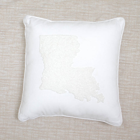 Louisiana Embroidered Pillow