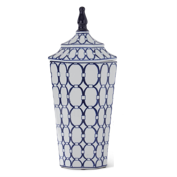 Blue & White Porcelain Lidded Container