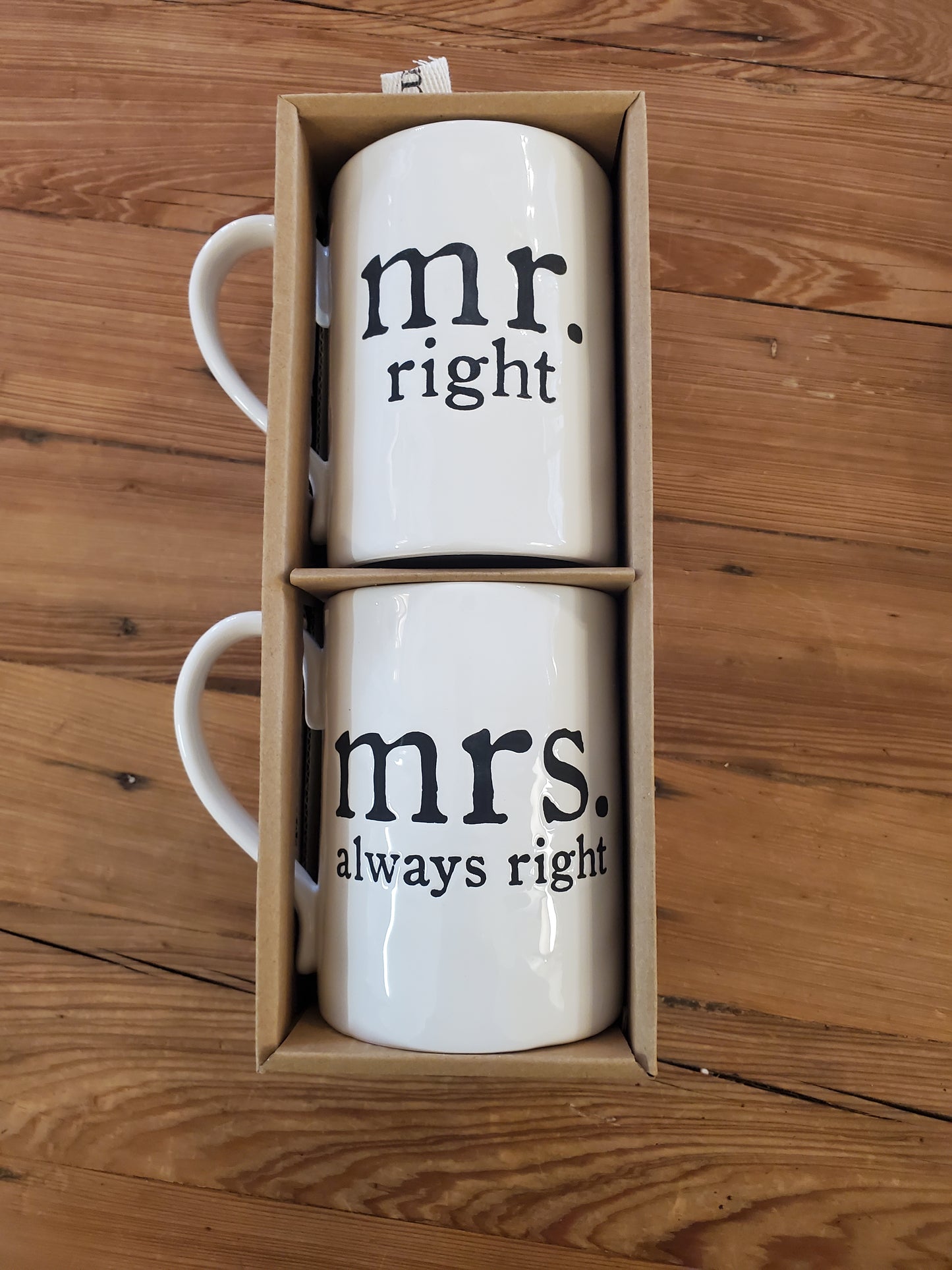 Mr & Mrs Right Mugs