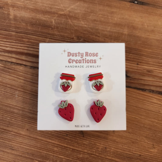 Strawberry Jam Studs