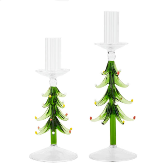 Glass Tree Taper Holders