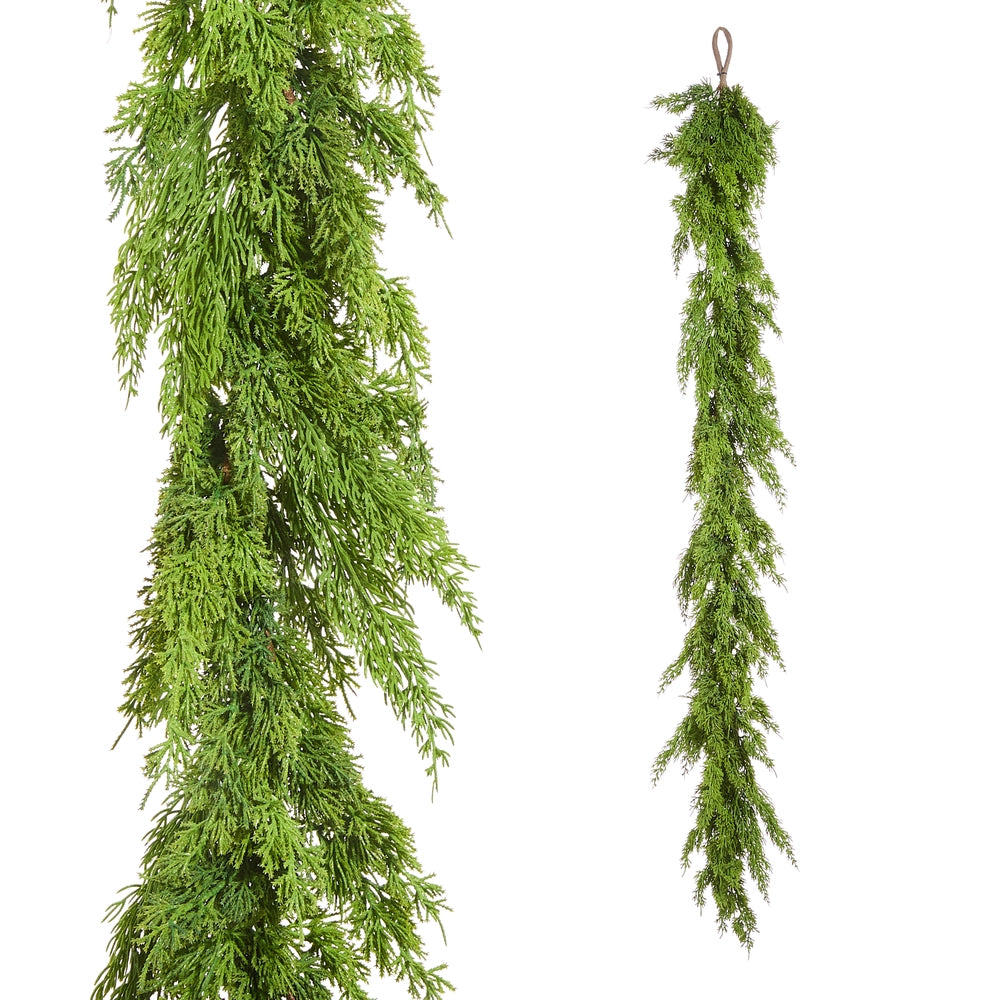 5’ Fresh Green Cedar Garland