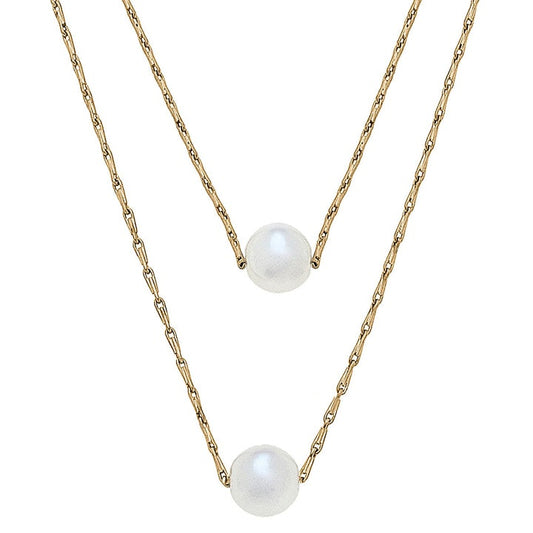 Audrey Layered Pearl Necklace