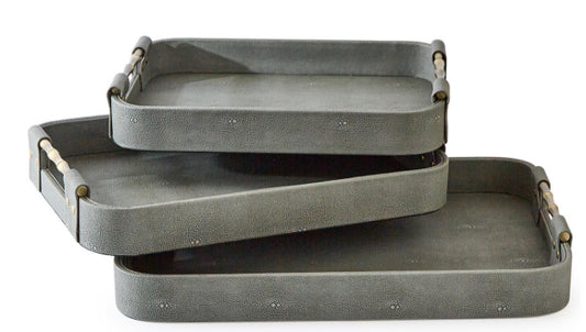 Grey Rectangle Tray