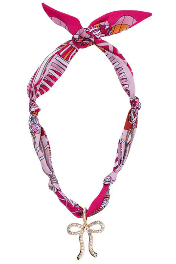 Cassie Bow Scarf Necklace