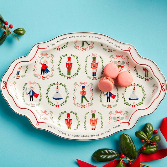 Nutcracker Christmas Platter