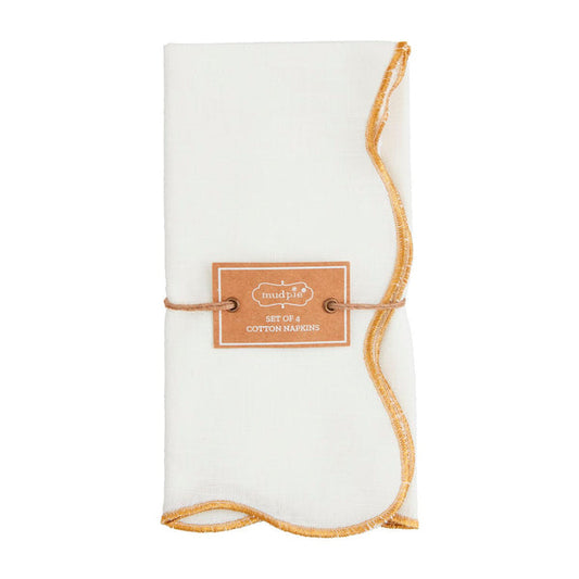 Gold Scallop Napkins