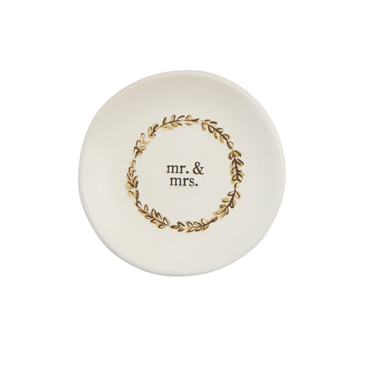 Mr Mrs Wedding Ring Dish