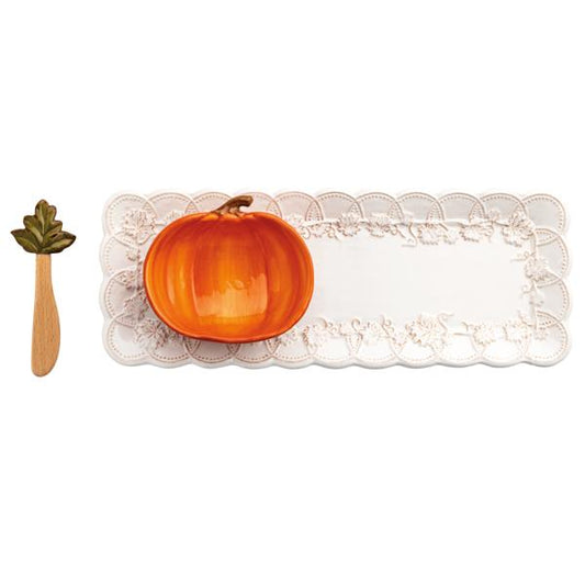 Pumpkin Dip & Tray