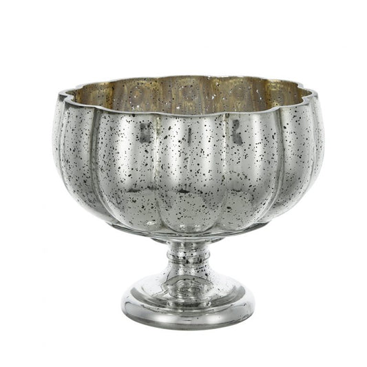 Antique Silver Pedestal Bowl