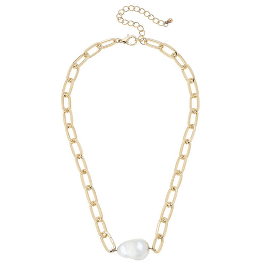 Liza Linked Baroque Pearl Necklace