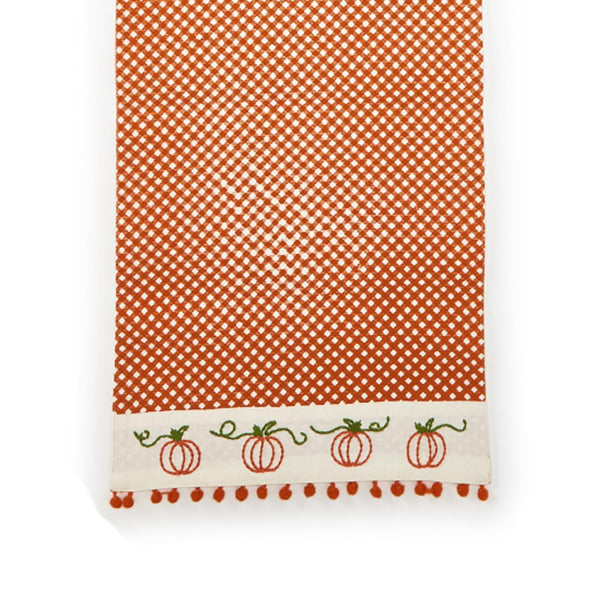 Gingham Pumpkin Table Runner