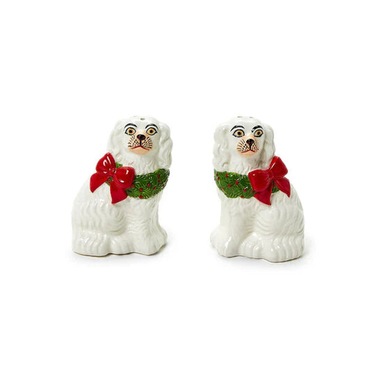 Staffordshire with Wreath Salt & Pepper Set