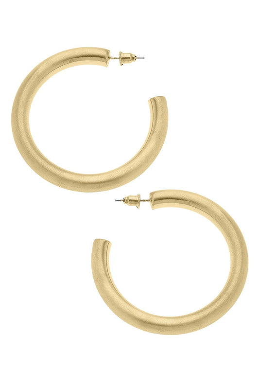 Isla Gold Hoop Earrings